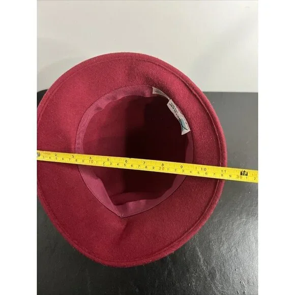 Vintage Betmar New York Red 100% Wool Hat T874